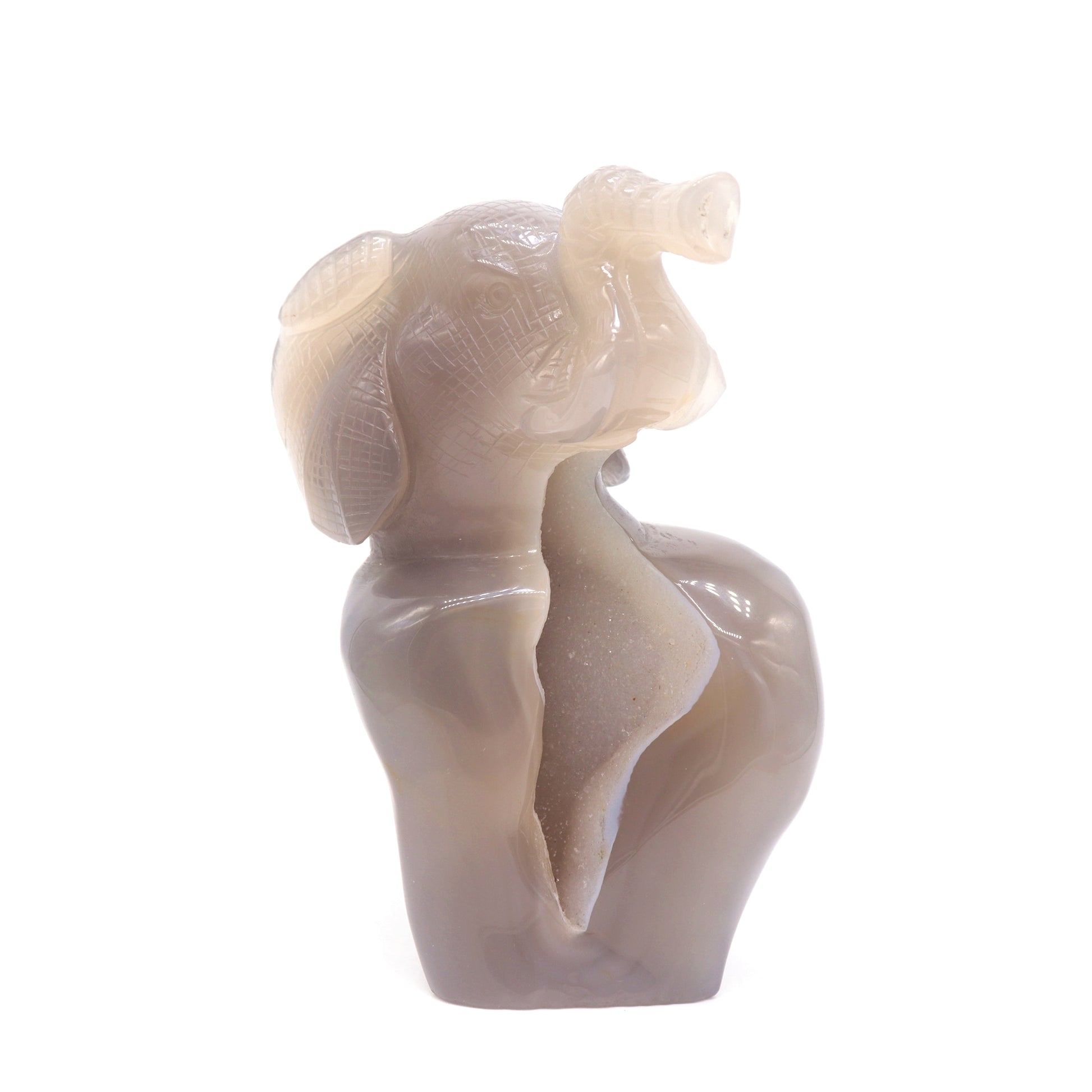 crystal elephant sculpture