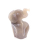 5.9" HandCarved Druzy Agate Elephant Crystal Healing Quartz Reiki Decorate Gift