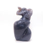 6.9" HandCarved Druzy Agate Crystal Elephant Figurine Decorate Gift