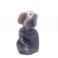 6.9" HandCarved Druzy Agate Crystal Elephant Figurine Decorate Gift