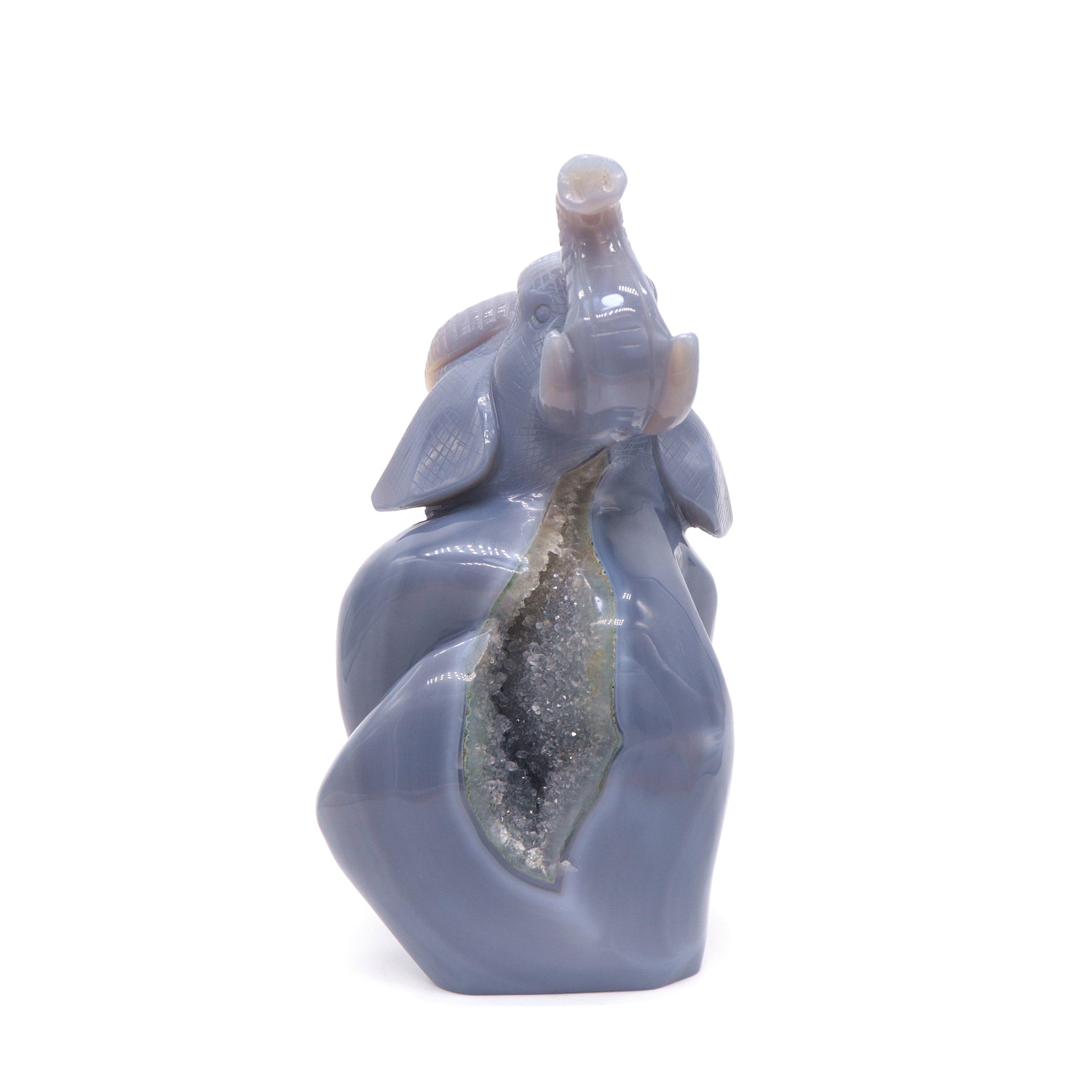 druzy agate elephant
