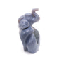 7.5" HandCarved Druzy Agate Crystal Elephant Figurine Decorate Gift