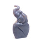 8.1" HandCarved Druzy Agate Crystal Elephant Figurine Decorate Gift