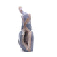 8.1" HandCarved Druzy Agate Crystal Elephant Figurine Decorate Gift