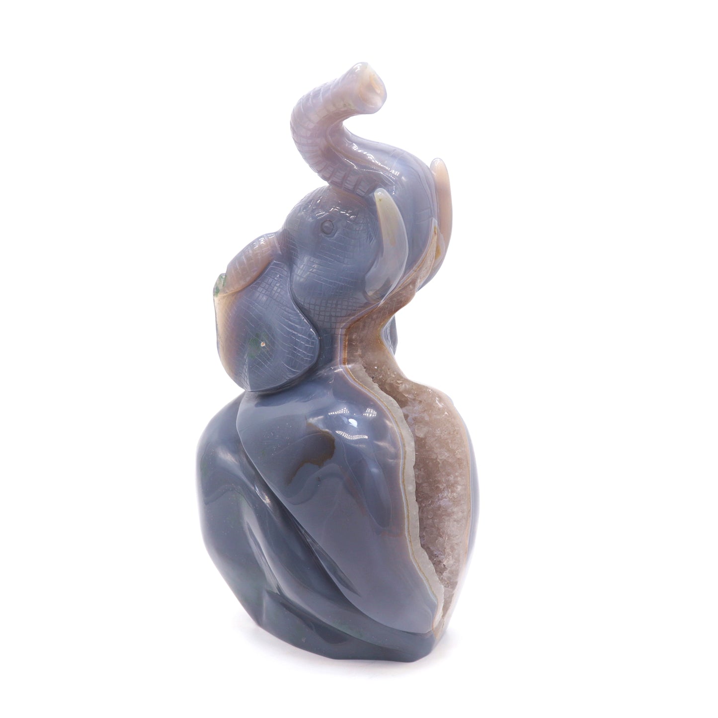 druzy agate elephant