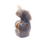 7.1" HandCarved Druzy Agate Crystal Elephant Figurine Decorate Gift