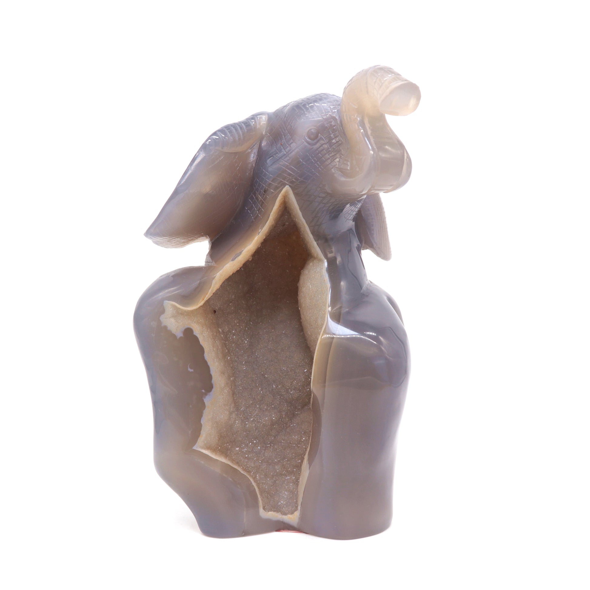 druzy agate elephant