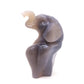 6.5" HandCarved Druzy Agate Crystal Elephant Figurine Gift