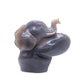 5.5" HandCarved Druzy Agate Crystal Elephant Quartz Reiki Gift