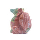 2.3lb HandCarved Ocean Jasper Crystal Nine Tail Fox Figurine