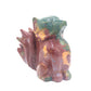 2.3lb HandCarved Ocean Jasper Crystal Nine Tail Fox Figurine