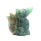 HandCarved Green Fluorite Nine Tail Fox Crystal Healing Quartz Reiki