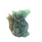 HandCarved Green Fluorite Nine Tail Fox Crystal Healing Quartz Reiki