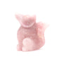 2.4lb HandCarved Rose Quartz Nine Tail Fox Crystal Healing Quartz Reiki