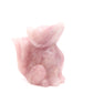 2.4lb HandCarved Rose Quartz Nine Tail Fox Crystal Healing Quartz Reiki