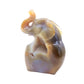 6.5" HandCarved Druzy Agate Crystal Elephant Figurine Decorate Gift