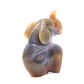 6.5" HandCarved Druzy Agate Crystal Elephant Figurine Decorate Gift