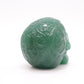 3" Green Aventurine Skull Sugar Flower Crystal Skull Healing Quartz Reiki