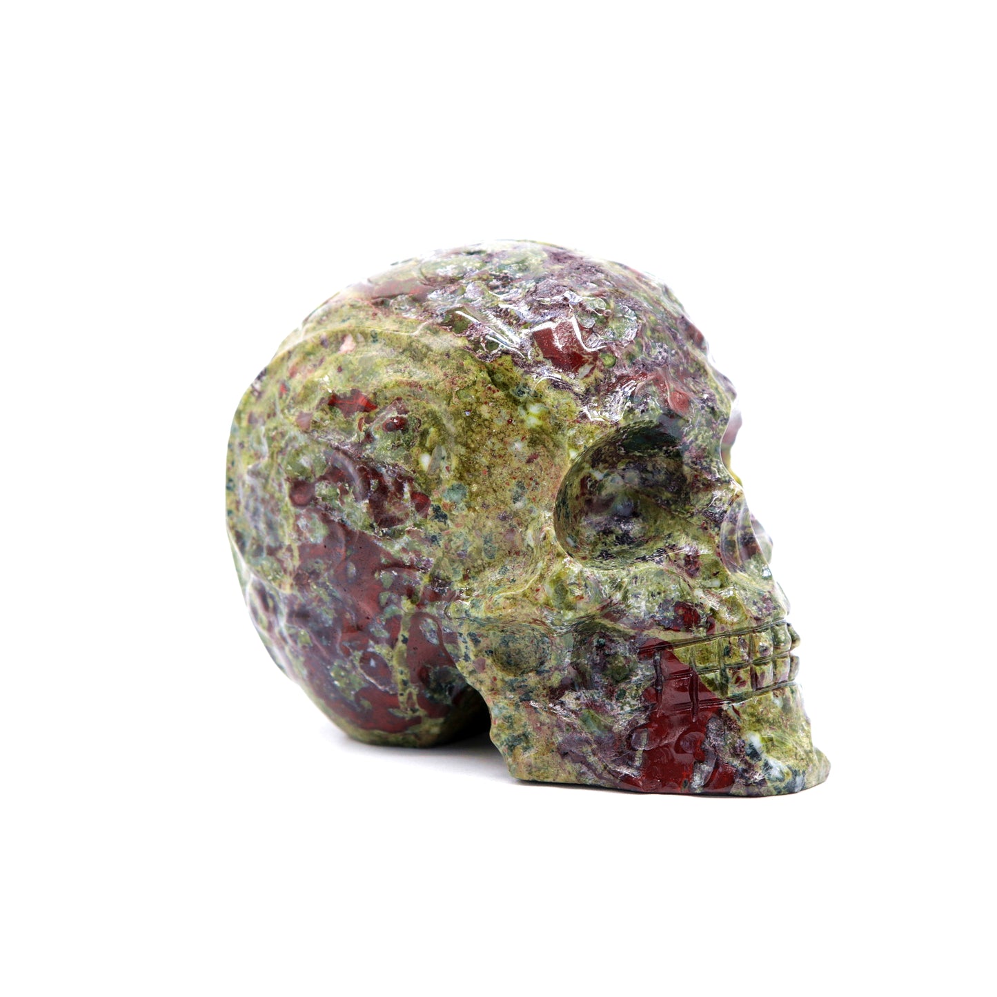 Dragon Blood Stone Skull