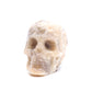 3" Moonstone Skull Sugar Flower Crystal Skull Healing Quartz Reiki