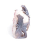 9.3" Agate Amethyst Geode Carved Lizard Elephant Sculpture Realistic Crystal Healing Quartz Decor