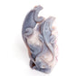 9.3" Agate Amethyst Geode Carved Lizard Elephant Sculpture Realistic Crystal Healing Quartz Decor