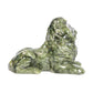 5" Serpentine Japser Carved Lion Figurine Realistic Crystal Healing Quartz Decor