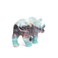 8" Trolleite Carved Crystal Rhino Figurine Healing Quartz Decor