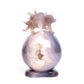 7" Agate Druzy Crystal Nine Tail Fox Sphere Figurine Realistic