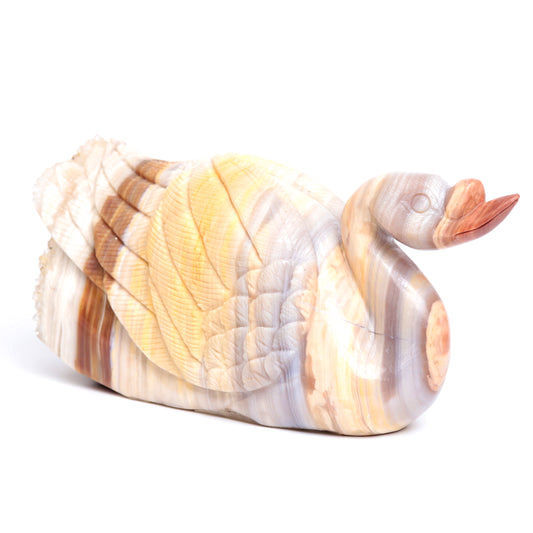 crystal swan figurine