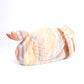 7" Agate Druzy Crystal Swan Figurine Realistic Quartz Decor