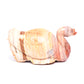 6.5" Agate Druzy Carved Swan Figurine Realistic Crystal Healing Quartz Decor