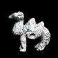 5.5" Moss Agate Carved camel Figurine Realistic Crystal Healing Quartz Decor