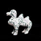 5.5" Moss Agate Carved camel Figurine Realistic Crystal Healing Quartz Decor