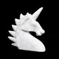 5" Howlite Carved Unicorn Figurine Realistic Crystal Healing Quartz Decor