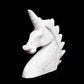 5" Howlite Carved Unicorn Figurine Realistic Crystal Healing Quartz Decor