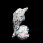 6.5" Moss Agate Carved Dolphin Shell Sculpture Realistic Crystal Healing Quartz Decor
