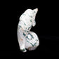 6.5" Moss Agate Carved Dolphin Shell Sculpture Realistic Crystal Healing Quartz Decor