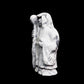 7" Howlite Crystal Death Sculpture Realistic Healing Quartz Decor