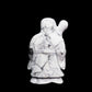 7" Howlite Crystal Death Sculpture Realistic Healing Quartz Decor