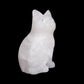 6.6Lb Clear Quartz Carved Cat Sculpture Realistic Crystal Healing Quartz Decor