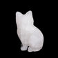6.6Lb Clear Quartz Carved Cat Sculpture Realistic Crystal Healing Quartz Decor