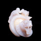 5" Druzy Agate Geode Carved Crystal Monkey Snake Figurine Realistic