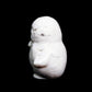 4.5" White Agate Carved penguin Statue Crystal Healing Quartz Decor