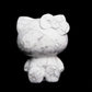 4" Howlite Crystal Kitty Figurine Healing Quartz Decor
