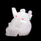 3.2lb Clear Quartz Skull King Healing Quartz Decor Reiki