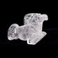 7" Clear Quartz Carved Horse Sculpture Realistic Crystal Healing Quartz Decor
