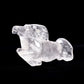 7" Clear Quartz Carved Horse Sculpture Realistic Crystal Healing Quartz Decor
