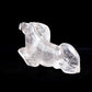 7" Clear Quartz Carved Horse Sculpture Realistic Crystal Healing Quartz Decor