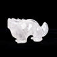 6.5" Clear Quartz Carved Dragon Figurine Realistic Crystal Healing Quartz Decor